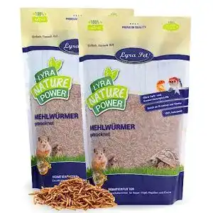 Mehlwürmer Lyra Pet 2 kg getrocknet für Vögel, Nager und Reptilien