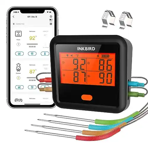 Inkbird Grillthermometer IDT-34C – Digitales Bluetooth Thermometer