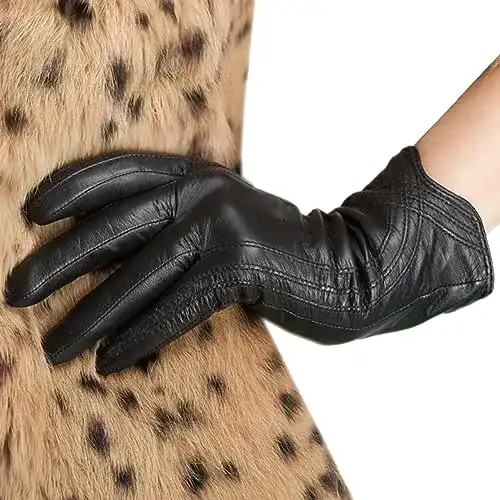 Lederhandschuhe für Damen aus Nappa-Leder für den Winter