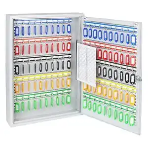 Schlüsselschrank HMF 135100-07 mit 100 verstellbaren Hakenleisten