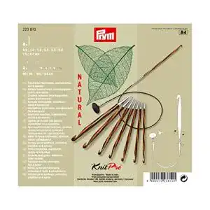Tunesisches Häkelnadel Set Prym 223830 Natural 3,5-8,0 mm