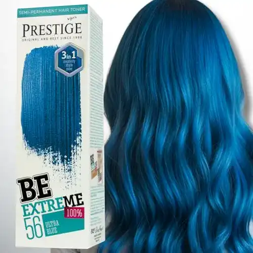 Blaue Haarfarbe von Vip’s Prestige Be Extreme – Semipermanenter Haartonisierer