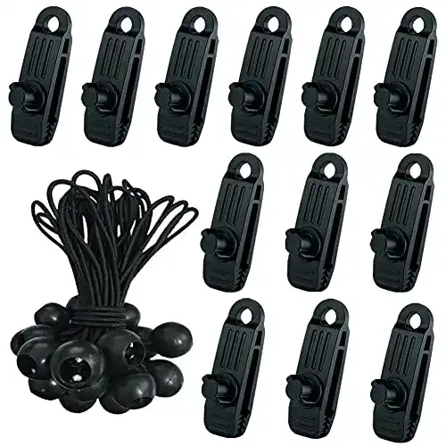 Planenclips Gmili 24 Teile Set mit Multifunktionalen Tarp Clips