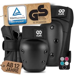 Protektoren-Set für Erwachsene 99FLIPS Inliner und Skateboard Schoner