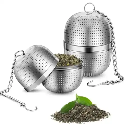 Edelstahl Teesieb Set für losen Tee – 2 Stück