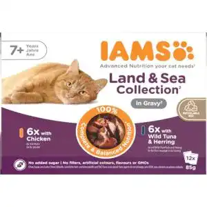 Iams Delights Senior Katzenfutter Nass für ältere Katzen
