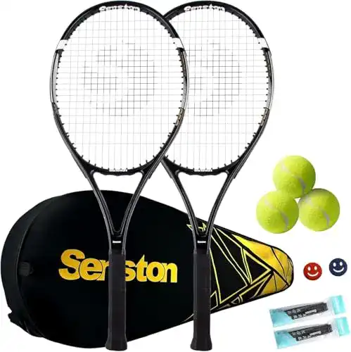 Tennisschläger Senston für Erwachsene – 68,6 cm – 2 Spieler Set mit Zubehör