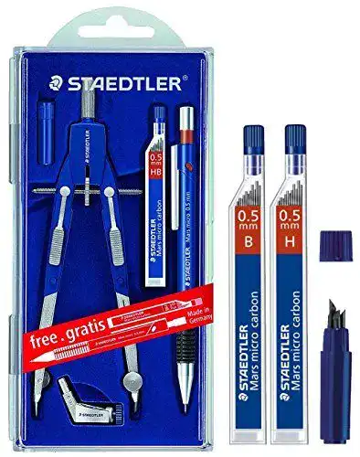 Zirkel Staedtler Mars Comfort 552 01 PR1 mit Ersatzminen