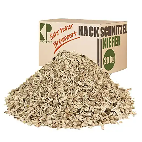 Hackschnitzel Kingpower Rindenmulch aus Kiefernholz, 20 kg