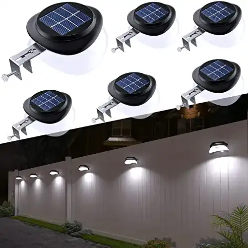 Dachrinnen Solarleuchten 6 Stück von Jsot LED Wandleuchten für Außen