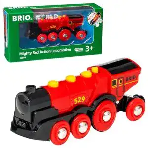 Holzeisenbahn elektrische Lok Brio World 33592 Rote Lola