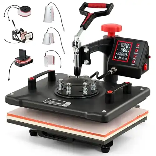 Creworks Tassenpresse 38 x 30 cm Heißpresse für Textilien und Tassen