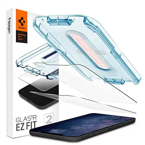 Panzerglas Spigen Glas.tR EZ Fit Schutzfolie für iPhone 12 Mini