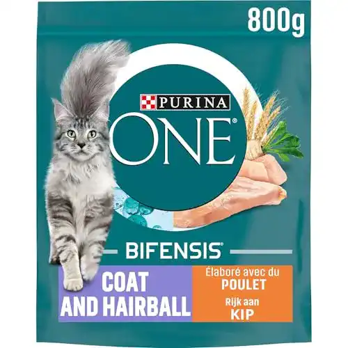 Purina Trockenfutter für Katzen PURINA ONE Bifensis Coat & Hairball