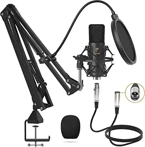 Großmembran Mikrofon Tonor XLR mit Nierencharakteristik