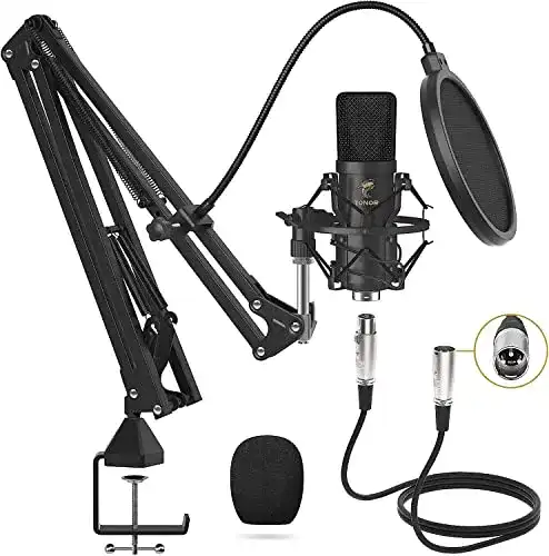 Großmembran Mikrofon Tonor XLR mit Nierencharakteristik