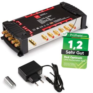 Multischalter 5×12 Opticum OMS 5/12 Pro TRQ für 12 Teilnehmer