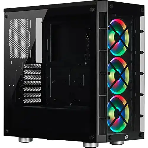 Corsair iCUE 465X RGB Mid-Tower ATX Gehäuse mit Glasfenstern
