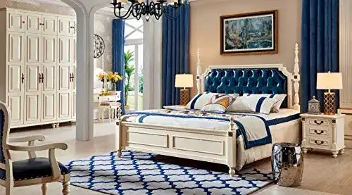 Wasserbett JVmoebel im Kolonial Antik Stil mit Chesterfield Design