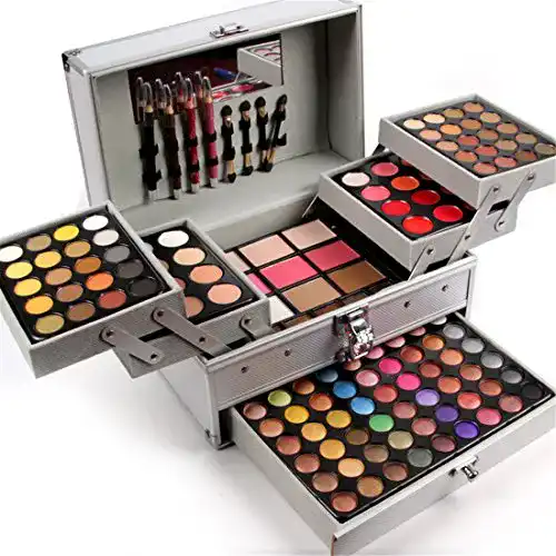 Schminkkoffer mit 132 Farben für Lidschatten und Concealer