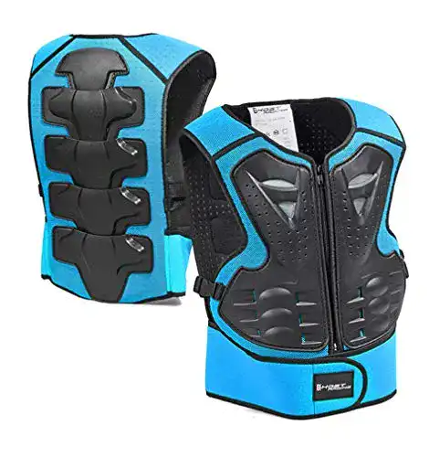 Sicherheitsweste Reiten AKAUFENG Protektorenjacke für Kinder
