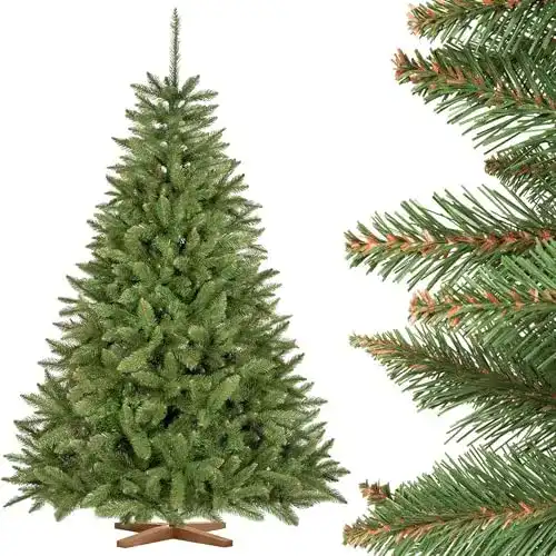 Künstlicher Weihnachtsbaum Fairytrees Fichte mit grünem Stamm, 180 cm