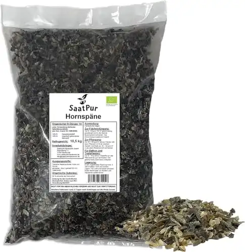 Hornspäne SaatPur Naturdünger 10,5 kg 100% organisch für Pflanzen