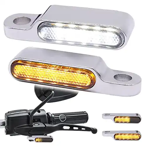 Lauflicht-Blinker für Motorräder mit LED-Technologie und Chrom-Gehäuse