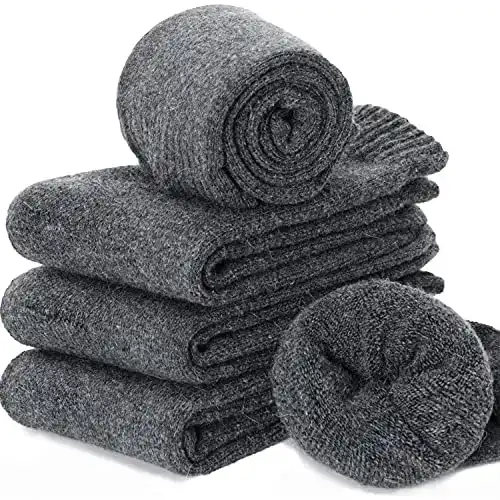 Merino Socken ANTSANG für Damen aus Wolle – Wandersocken im 5er Pack