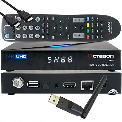 4K Sat-Receiver Octagon SX88 UHD S2 IP H.265 HEVC Smart
