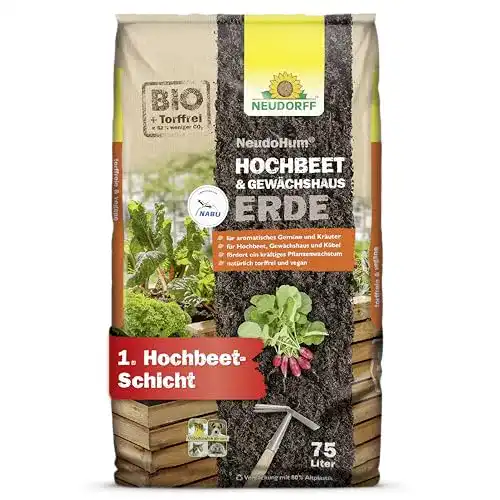 Komposterde Neudorff NeudoHum für Hochbeet und Gewächshaus torffrei