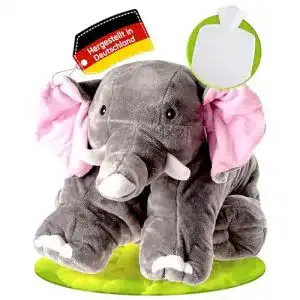 Hugo Frosch Wärmflasche Klassik 1,8 l mit Elefant-Kuschelkissen