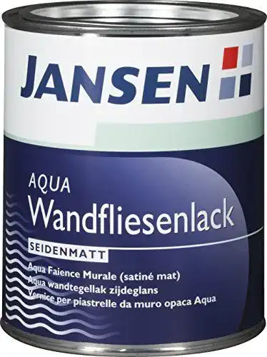 Fliesenlack Jansen AQUA in Weiß Seidenmatt für Fliesenrenovierung