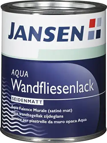 Fliesenlack Jansen AQUA in Weiß Seidenmatt für Fliesenrenovierung