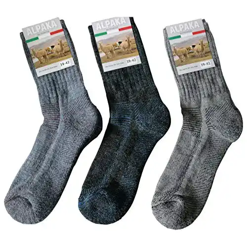 Alpaka Socken Gesundheitsstrumpf 3 Paar aus Alpakawolle