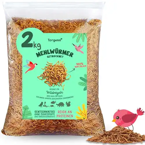 Getrocknete Mehlwürmer Torgenn 2kg für Futtertiere