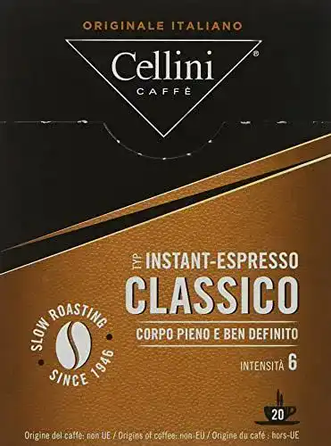 Cellini Espresso-Sticks Instant-Espresso, 20 Sticks à 1,8 g