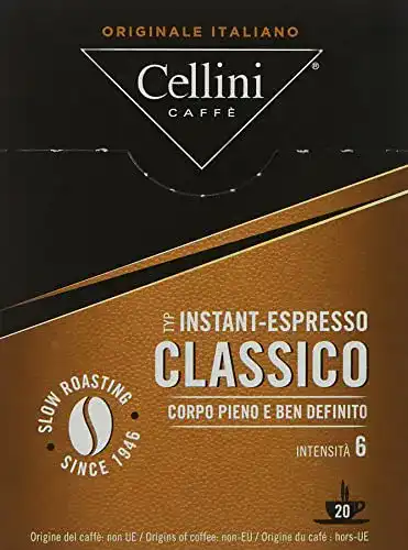 Cellini Espresso-Sticks Instant-Espresso, 20 Sticks à 1,8 g