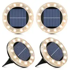 Solar Bodenleuchten Shuniu – 12 LEDs Warmweiß für Außen