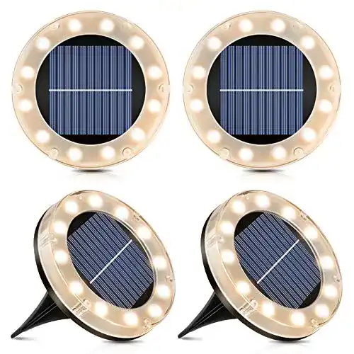 Solar Bodenleuchten Shuniu – 12 LEDs Warmweiß für Außen