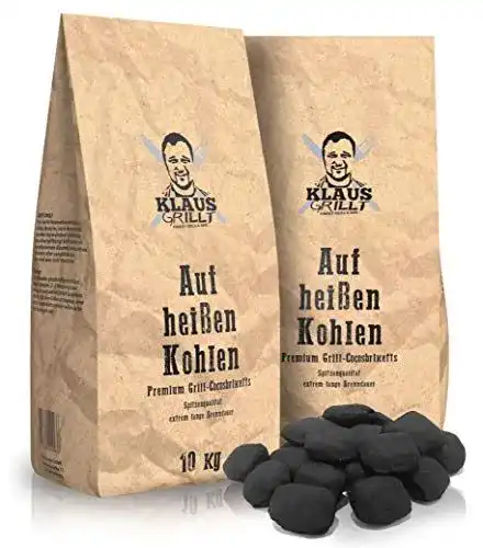 Kokosbriketts Klaus Grillt Cocos Grillkohle 20kg