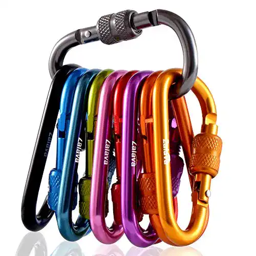 Schraubkarabiner Zalava Mini Schlüsselanhänger 6 cm mit Schraubverschluss