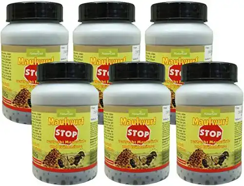 Wühlmausköder Naturgut 6er Set für Maulwurf- und Wühlmausabwehr