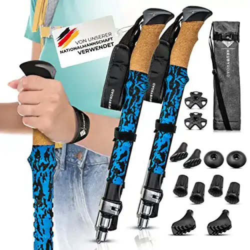 Faltbare Trekkingstöcke HrubyRoad Nordic Walking für Frauen