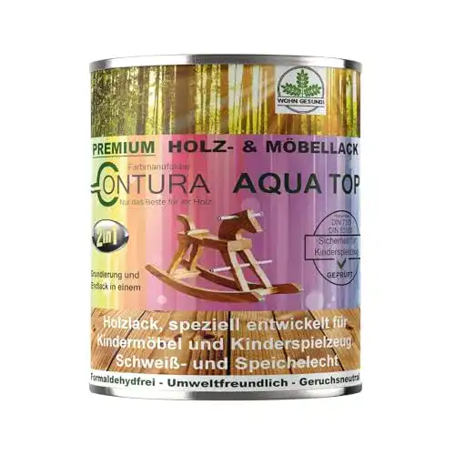 Buntlack für Holz und Kinderspielzeug 750ml von Contura