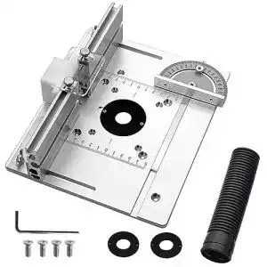 Oberfräsentisch Set mit 3 Einlegeplatten aus Aluminiumlegierung