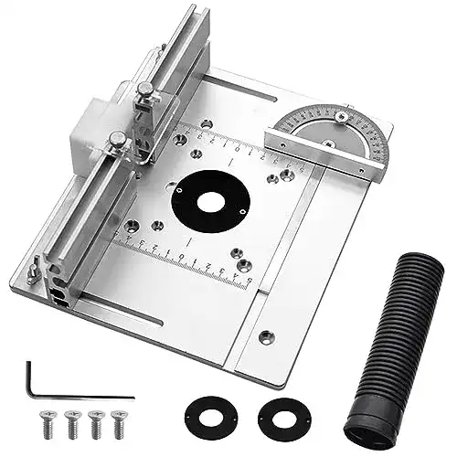 Oberfräsentisch Set mit 3 Einlegeplatten aus Aluminiumlegierung