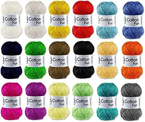 Baumwollgarn Gründl Cotton Fun Set 10 x 50 g ohne Farbauswahl