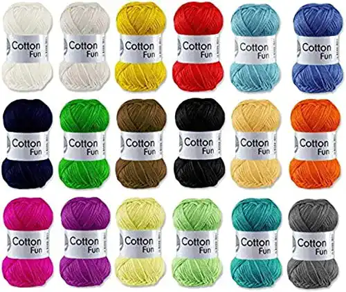 Baumwollgarn Gründl Cotton Fun Set 10 x 50 g ohne Farbauswahl