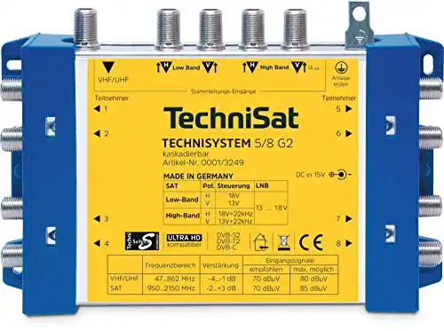 Multischalter TechniSat TechniSystem 5/8 G2 mit Netzteil